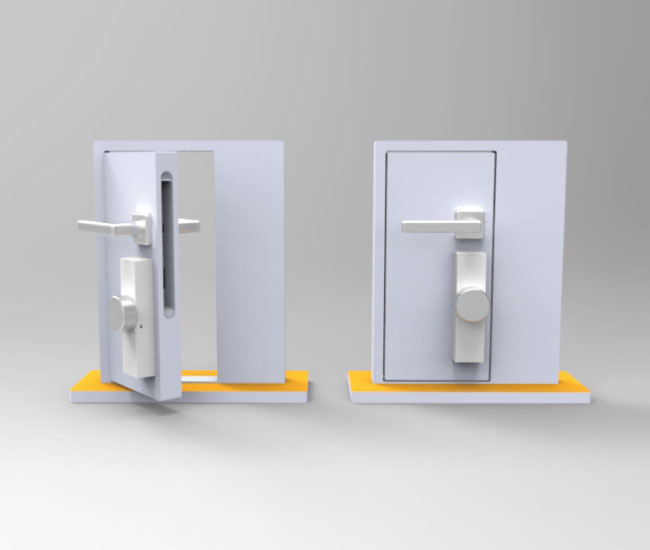 Outil de démonstration Somfy rendu 3D de l'intention Door Keeper