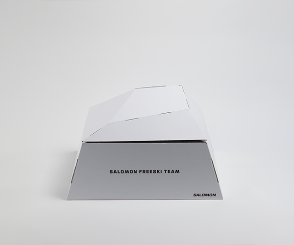 Packaging Salomon vue fermée vue de face du Coffret carton Athlète BOX