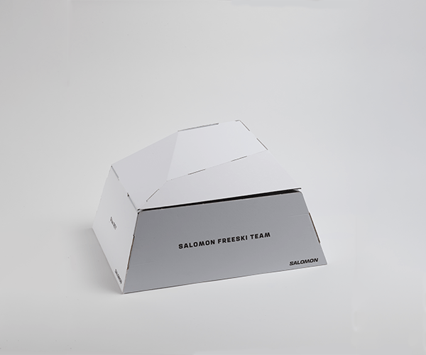 Packaging Salomon vue fermée en perspective 2 du Coffret carton Athlète BOX
